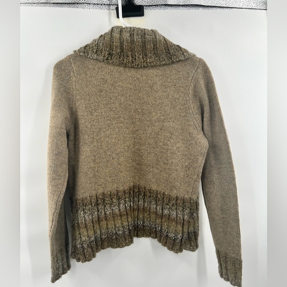 Woolrich 100% lambswool sweater cardigan size M - Picture 3 of 9